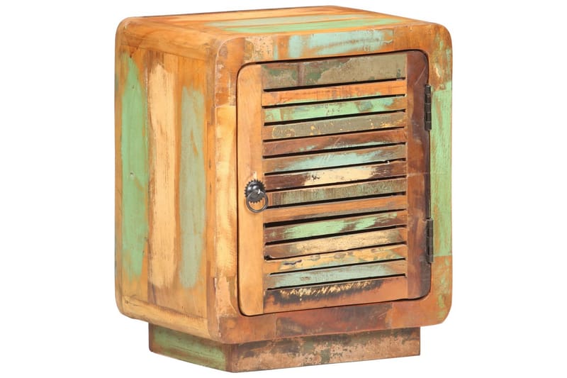 Sängbord 40x30x50 cm massivt återvunnet trä - Flerfärgad - Möbler - Sovrum - Sängbord