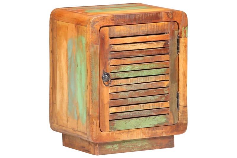 Sängbord 40x30x50 cm massivt återvunnet trä - Flerfärgad - Möbler - Sovrum - Sängbord