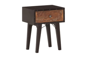 Sängbord 40x30x50 cm massivt återvunnet trä - Svart - Möbler - Sovrum - Sängbord