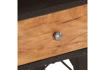 Sängbord 40x30x50 cm massivt återvunnet trä - Svart - Möbler - Sovrum - Sängbord