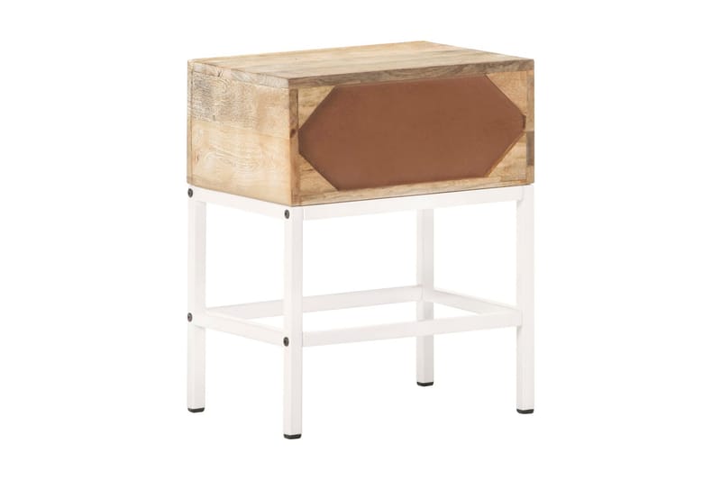 Sängbord 40x30x50 cm massivt mangoträ - Brun - Sängbord - Bord