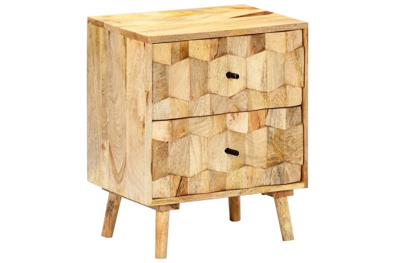 Sängbord 40x30x50 cm massivt mangoträ - Brun - Möbler - Sovrum - Sängbord