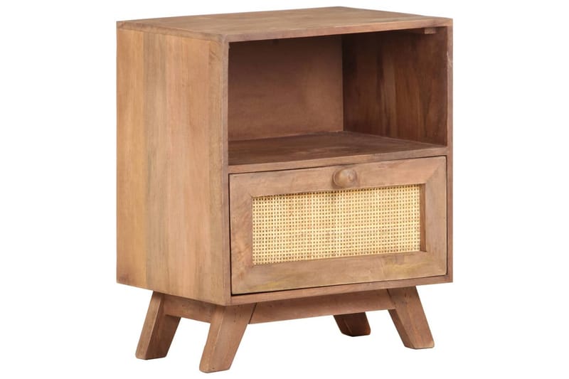 Sängbord 40x30x50 cm massivt mangoträ - Brun - Möbler - Sovrum - Sängbord