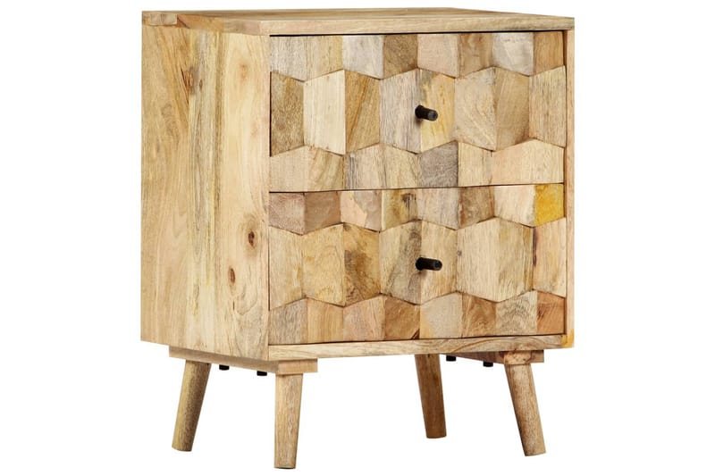 Sängbord 40x30x50 cm massivt mangoträ - Brun - Möbler - Sovrum - Sängbord