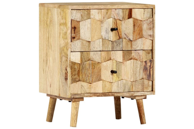 Sängbord 40x30x50 cm massivt mangoträ - Brun - Möbler - Sovrum - Sängbord