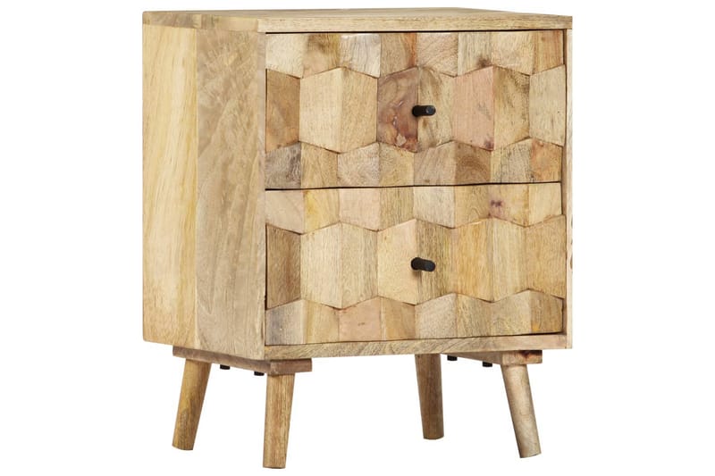 Sängbord 40x30x50 cm massivt mangoträ - Brun - Möbler - Sovrum - Sängbord
