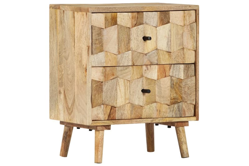 Sängbord 40x30x50 cm massivt mangoträ - Brun - Möbler - Sovrum - Sängbord