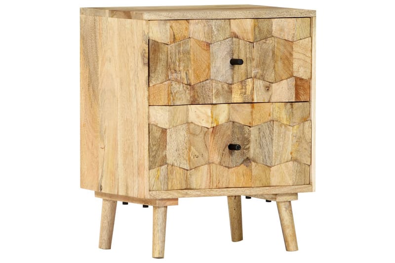 Sängbord 40x30x50 cm massivt mangoträ - Brun - Möbler - Sovrum - Sängbord