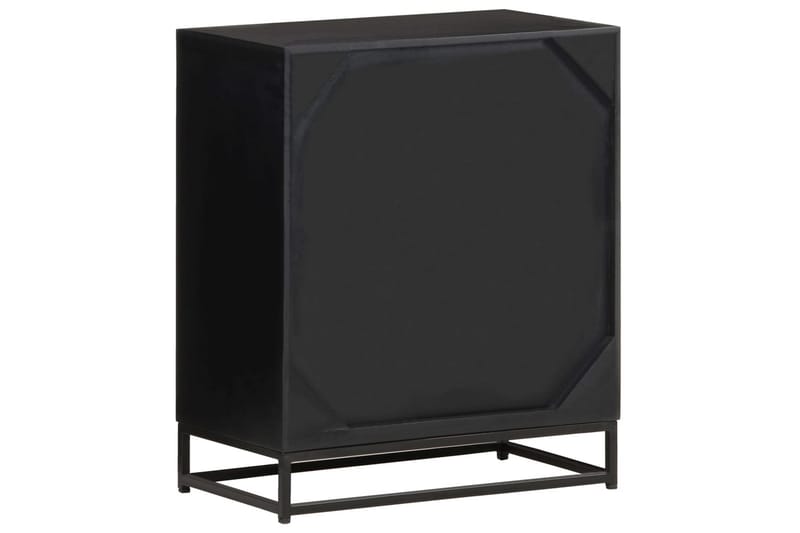 Sängbord 40x30x50 cm massivt mangoträ - Svart - Möbler - Sovrum - Sängbord