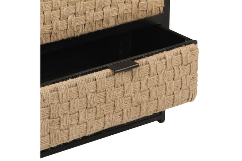 Sängbord 40x30x50 cm massivt mangoträ - Svart - Möbler - Sovrum - Sängbord