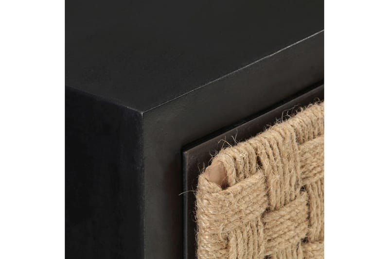 Sängbord 40x30x50 cm massivt mangoträ - Svart - Möbler - Sovrum - Sängbord