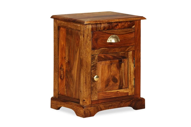 Sängbord 40x30x50 cm massivt sheesamträ - Brun - Möbler - Sovrum - Sängbord