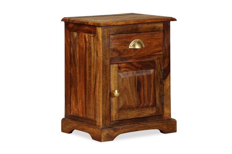 Sängbord 40x30x50 cm massivt sheesamträ - Brun - Möbler - Sovrum - Sängbord