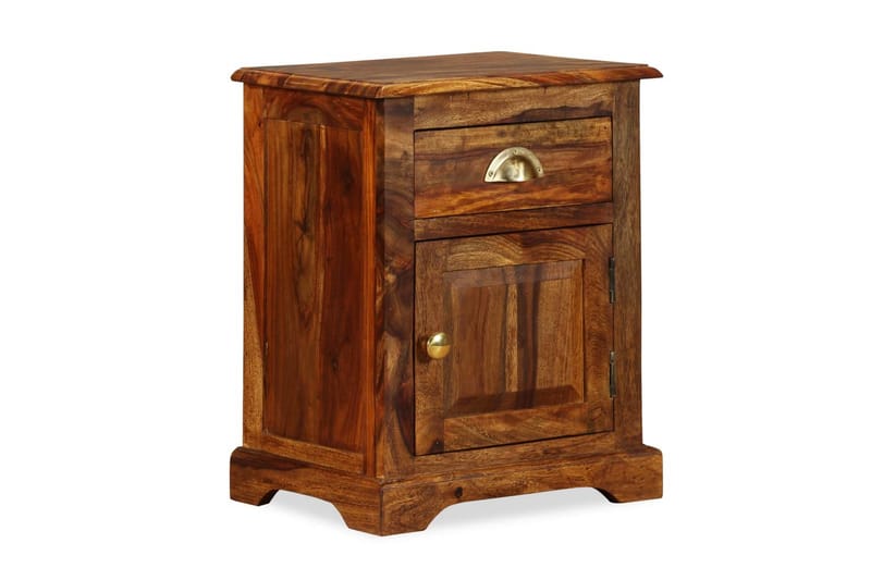 Sängbord 40x30x50 cm massivt sheesamträ - Brun - Möbler - Sovrum - Sängbord