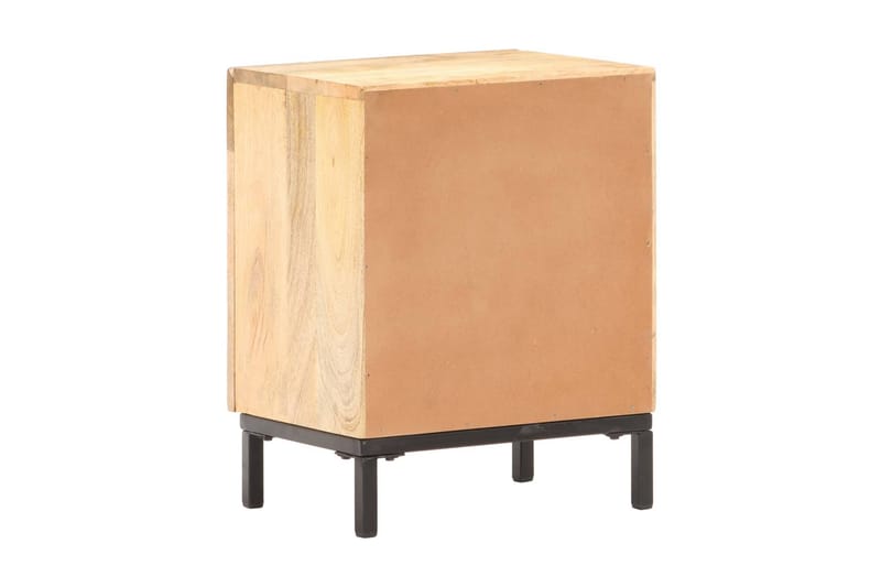 Sängbord 40x30x51 cm massivt mangoträ - Brun - Sängbord - Bord
