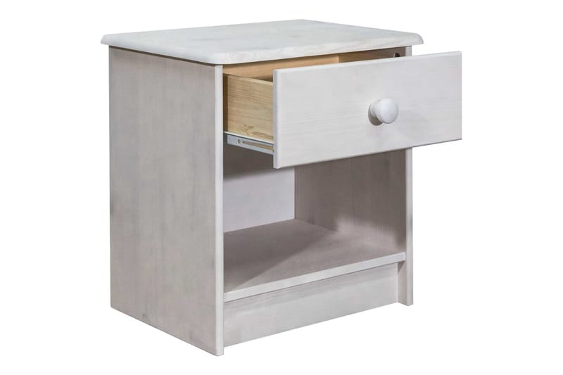 Sängbord 41x30x42 cm massiv furu - Brun - Möbler - Sovrum - Sängbord