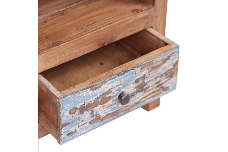 Sängbord 41x30x50 cm massivt återvunnet trä - Brun - Sängbord - Bord