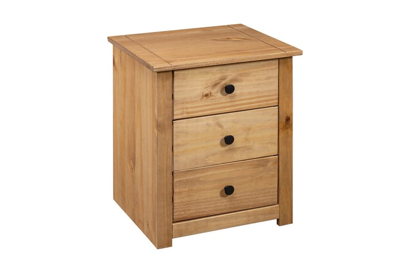 Sängbord 46x40x57 cm furu panama - Brun - Möbler - Sovrum - Sängbord