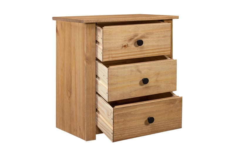 Sängbord 46x40x57 cm furu panama - Brun - Möbler - Sovrum - Sängbord