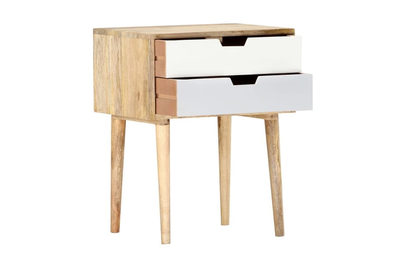 Sängbord 47x35x59 cm massivt mangoträ - Flerfärgad - Möbler - Sovrum - Sängbord