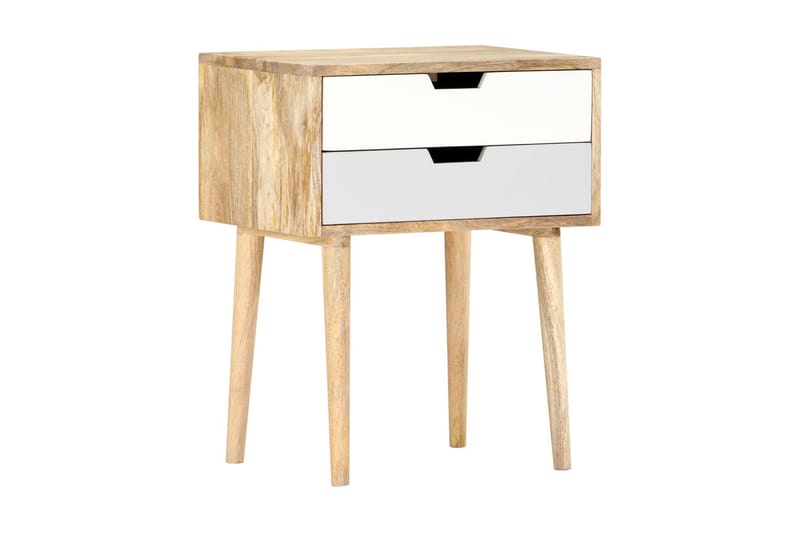 Sängbord 47x35x59 cm massivt mangoträ - Flerfärgad - Möbler - Sovrum - Sängbord