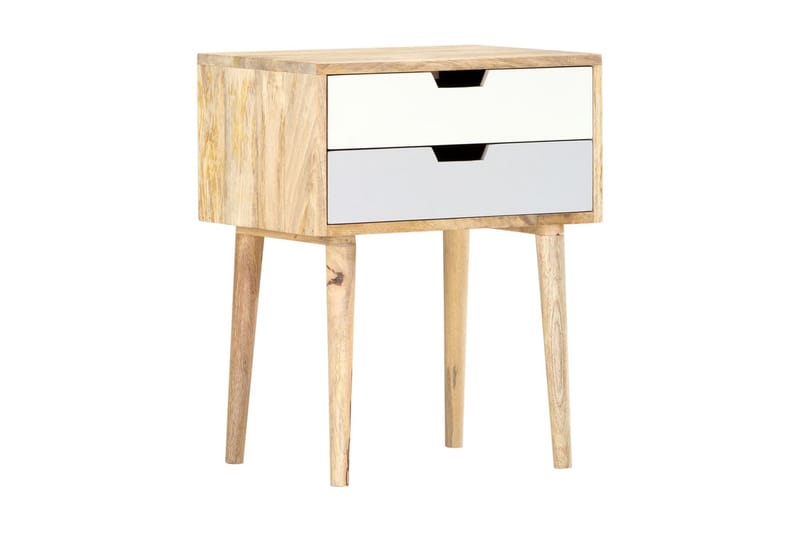 Sängbord 47x35x59 cm massivt mangoträ - Flerfärgad - Möbler - Sovrum - Sängbord
