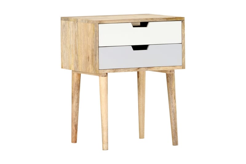 Sängbord 47x35x59 cm massivt mangoträ - Flerfärgad - Möbler - Sovrum - Sängbord
