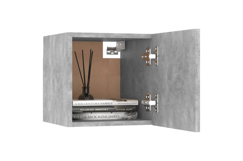 Sängbord betonggrå 30,5x30x30 cm spånskiva - Grå - Möbler - Sovrum - Sängbord