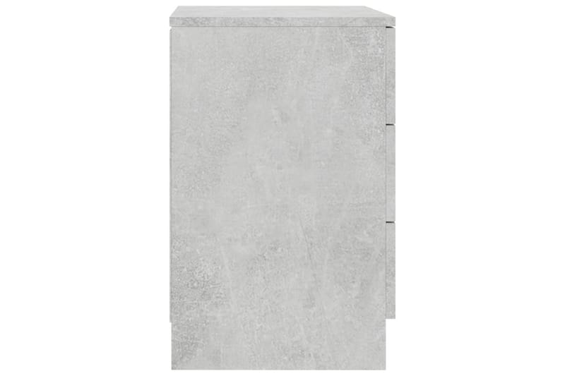 Sängbord betonggrå 38x35x56 cm spånskiva - Grå - Möbler - Sovrum - Sängbord