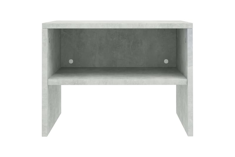 Sängbord betonggrå 40x30x30 cm spånskiva - Grå - Sängbord - Bord