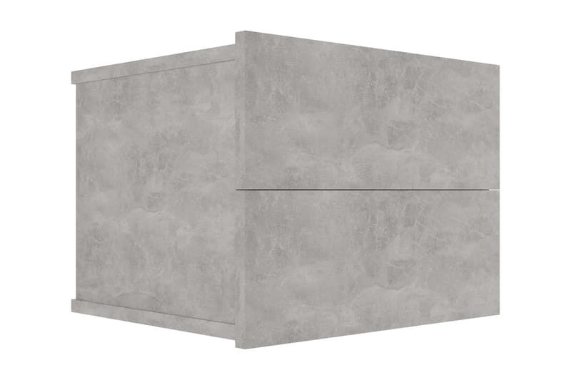 Sängbord betonggrå 40x30x30 cm spånskiva - Grå - Sängbord - Bord