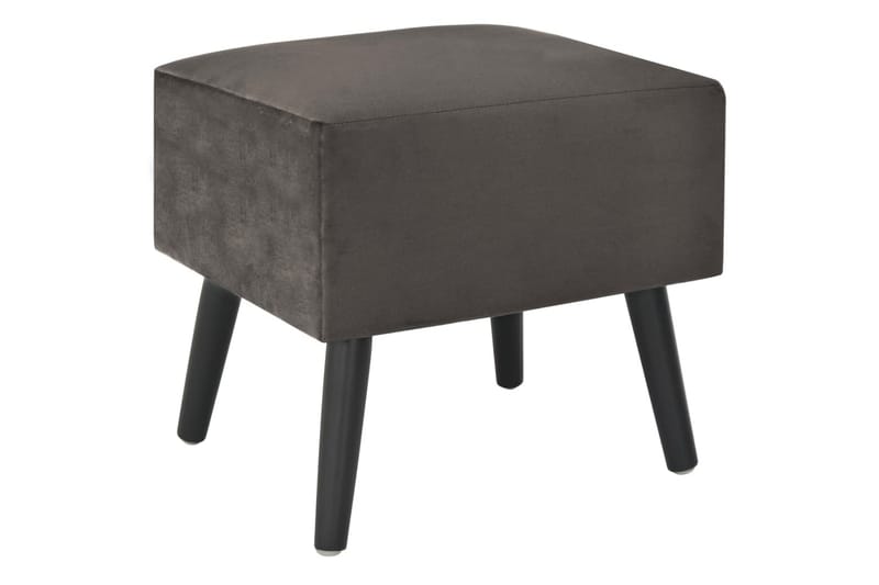 Sängbord grå 40x35x40 cm sammet - Grå - Sängbord - Bord