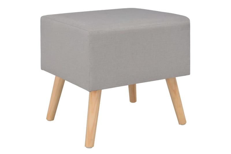 Sängbord grå 40x35x40 cm tyg - Grå - Sängbord - Bord