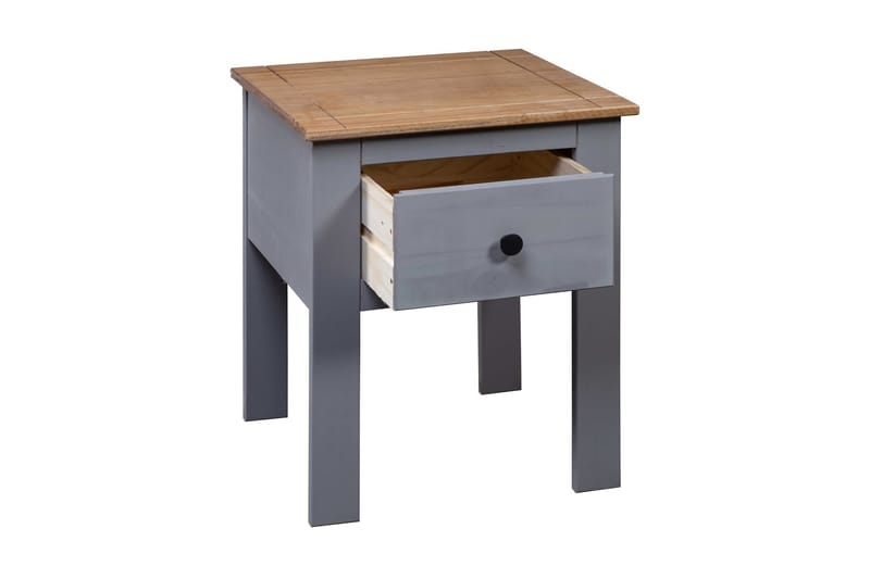 Sängbord grå 46x40x57 cm furu Panama - Grå - Sängbord - Bord