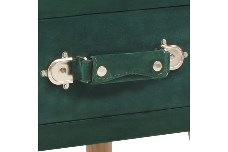 Sängbord grön 40x35x40 cm sammet - Grön - Möbler - Sovrum - Sängbord