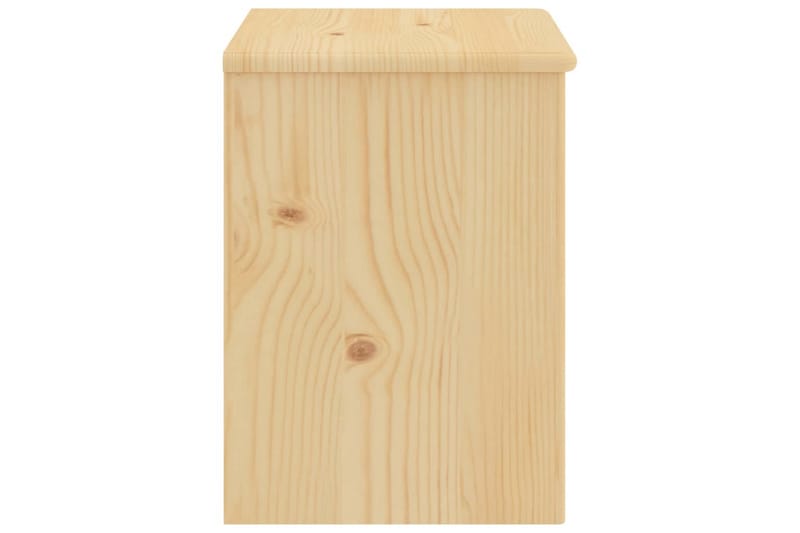 Sängbord ljust trä 35x30x40 cm massiv furu - Brun - Möbler - Sovrum - Sängbord