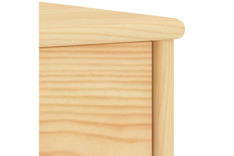 Sängbord ljust trä 35x30x40 cm massiv furu - Brun - Möbler - Sovrum - Sängbord