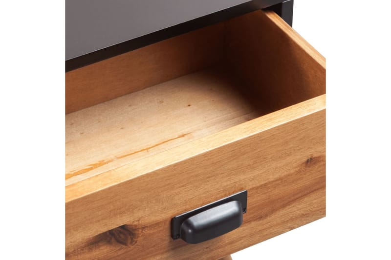 Sängbord massivt akaciaträ 2 st 40x30x57 cm - Svart - Möbler - Sovrum - Sängbord