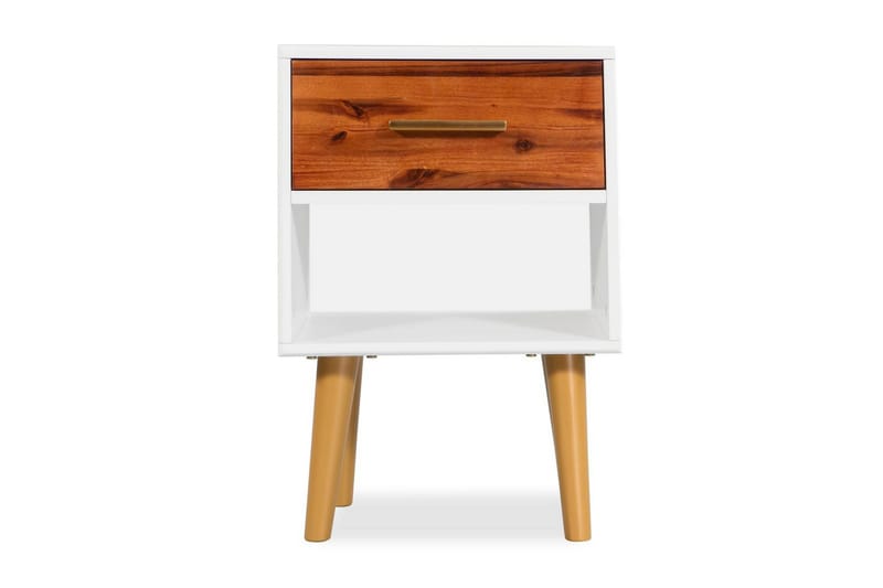 Sängbord massivt akaciaträ 40x30x57 cm - Brun - Möbler - Sovrum - Sängbord
