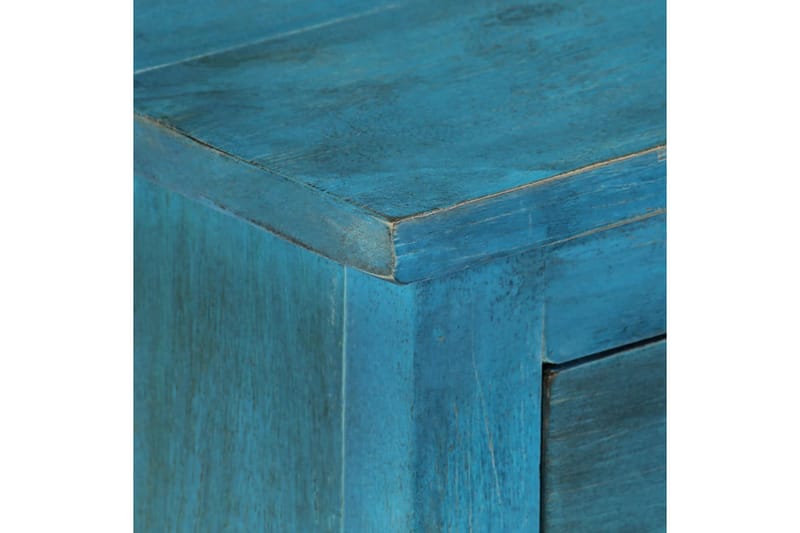 Sängbord massivt mangoträ 40x30x50 cm blå - Blå - Sängbord - Bord