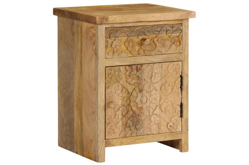 Sängbord massivt mangoträ 40x30x50 cm - Brun - Möbler - Sovrum - Sängbord