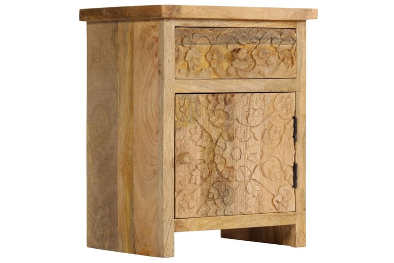 Sängbord massivt mangoträ 40x30x50 cm - Brun - Möbler - Sovrum - Sängbord