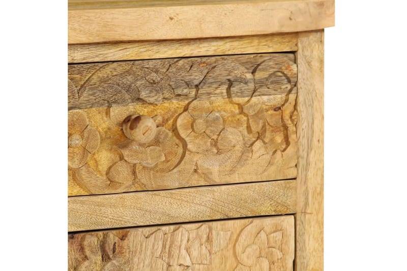 Sängbord massivt mangoträ 40x30x50 cm - Brun - Möbler - Sovrum - Sängbord