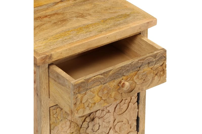 Sängbord massivt mangoträ 40x30x50 cm - Brun - Möbler - Sovrum - Sängbord