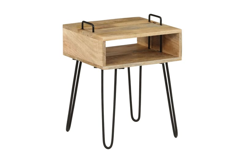 Sängbord massivt mangoträ 40x34x47 cm - Brun - Möbler - Sovrum - Sängbord