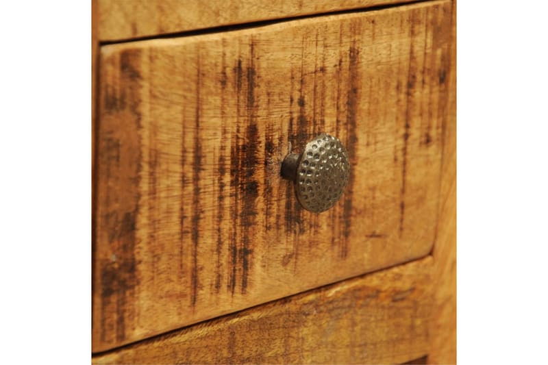 Sängbord med 1 låda massivt mangoträ - Brun - Möbler - Sovrum - Sängbord