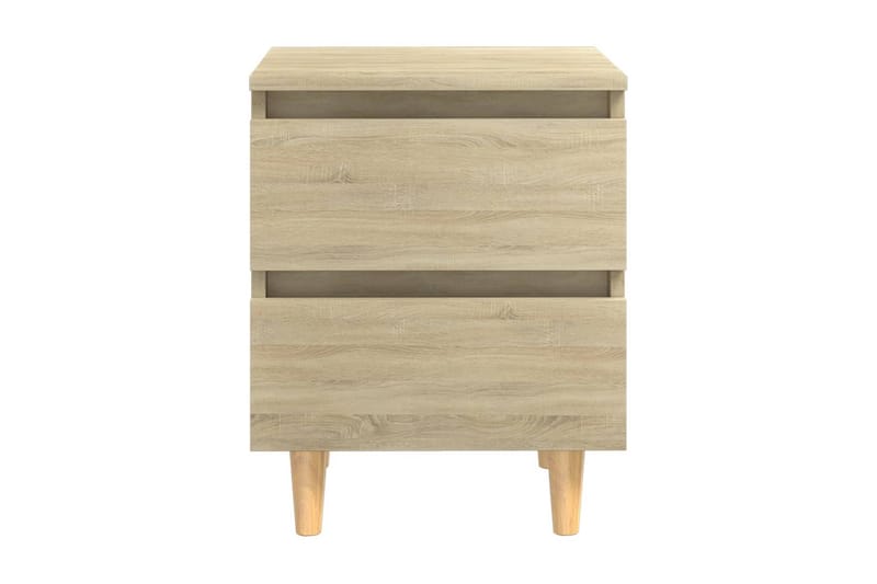 Sängbord med massiva furuben sonoma-ek 40x35x50 cm - Brun - Möbler - Sovrum - Sängbord