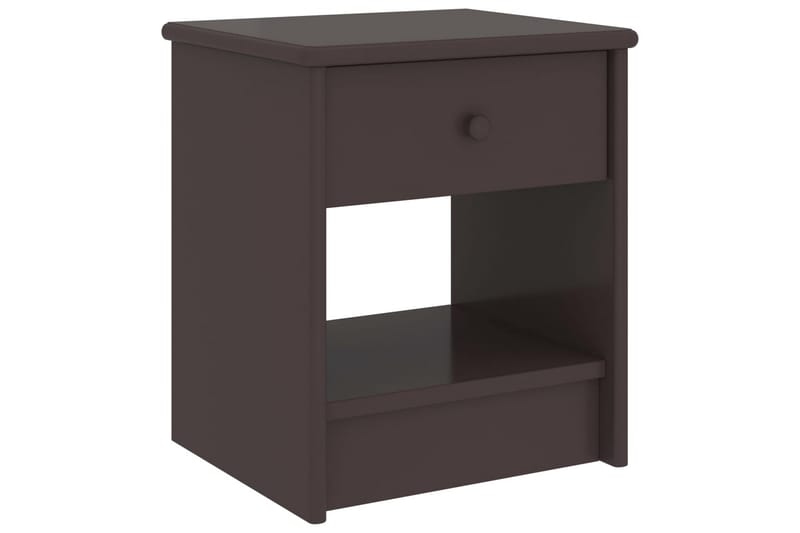 Sängbord mörkbrun 35x30x40 cm massiv furu - Brun - Möbler - Sovrum - Sängbord