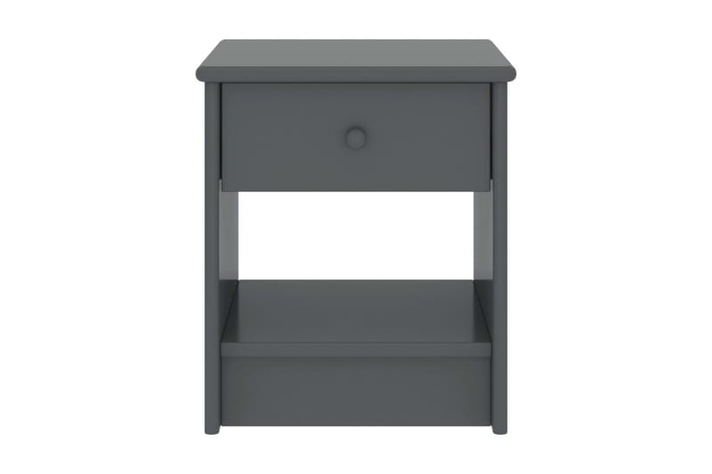 Sängbord mörkgrå 35x30x40 cm massiv furu - Grå - Möbler - Sovrum - Sängbord