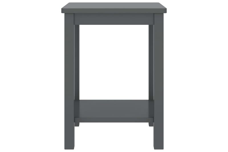 Sängbord mörkgrå 35x30x47 cm massiv furu - Grå - Sängbord - Bord